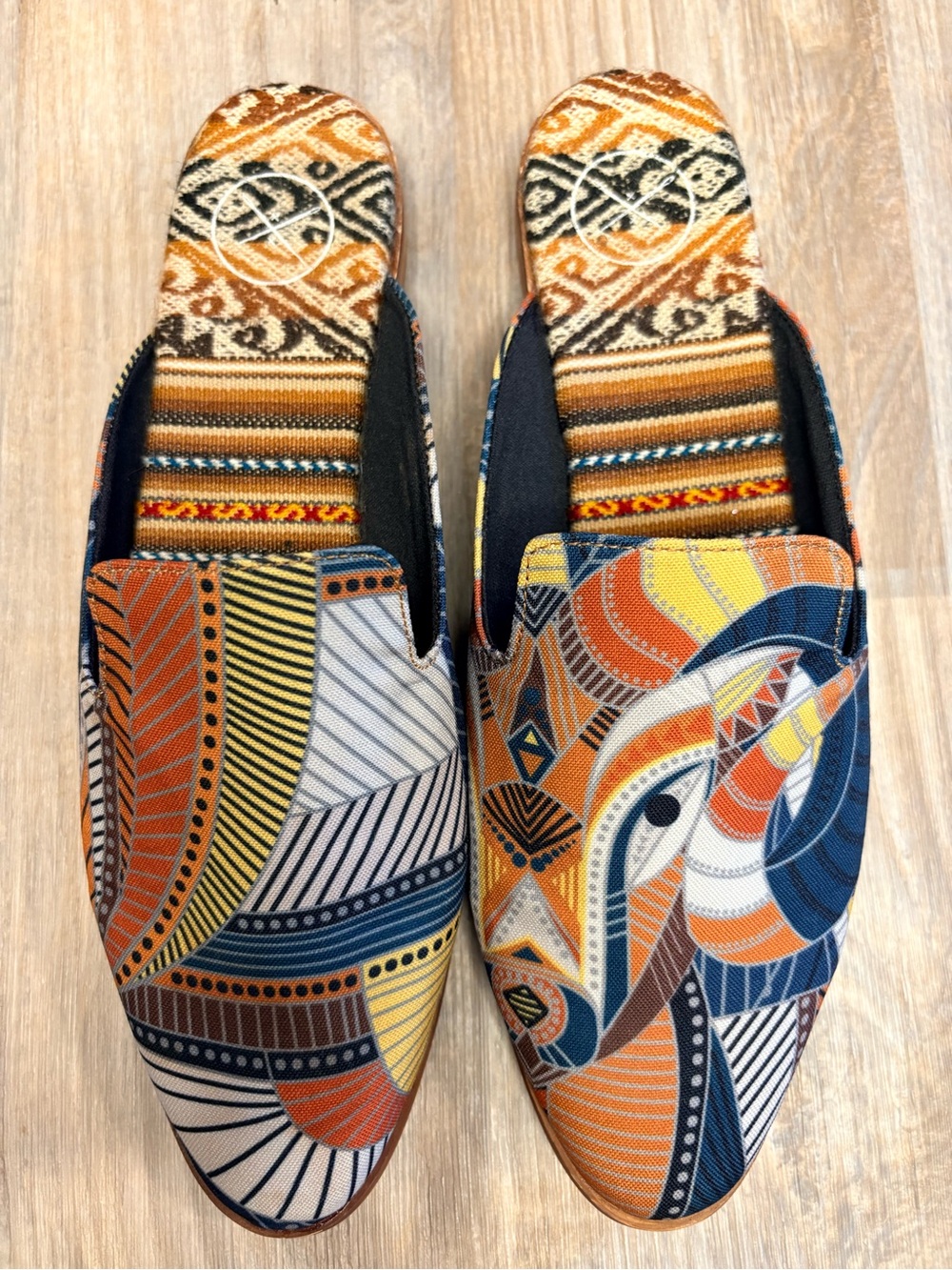Inkkas Women’s ‘Cyprus’ Multicolor Patterned Slip-On Loafers